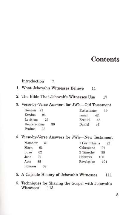 Jehovah's Witnesses Answered Verse by Verse