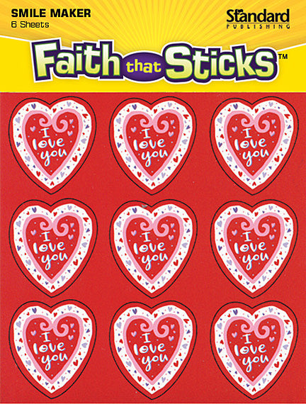 I Love You Heart Stickers