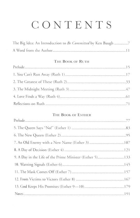 Be Committed - Ruth & Esther