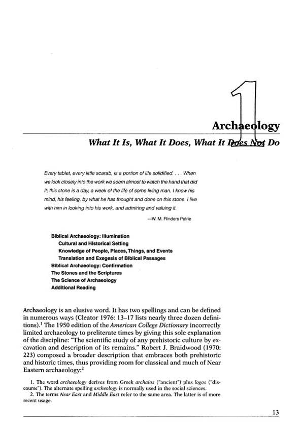 Archaeology & the Old Testament - Paperback