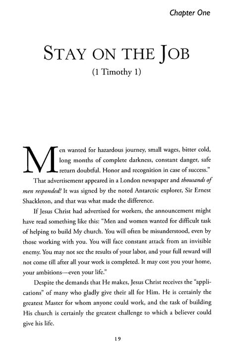 Be Faithful - 1 & 2 Timothy, Titus, and Philemon