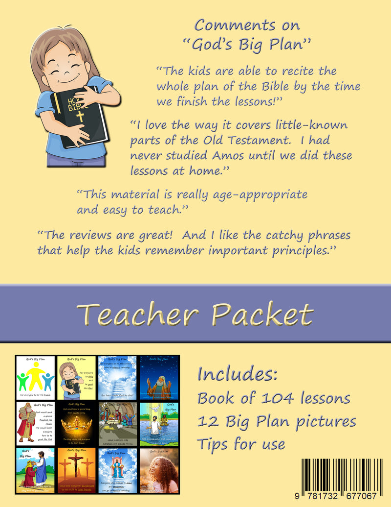 God's Big Plan: Through the Bible with Preschoolers Teacher Packet