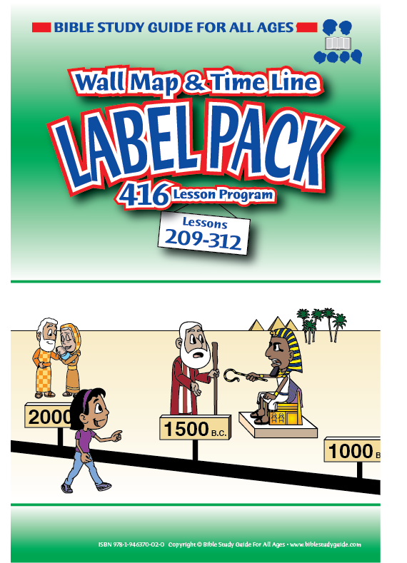 BSG Label Pack for Lessons 209-312 Bible Study Guide for All Ages