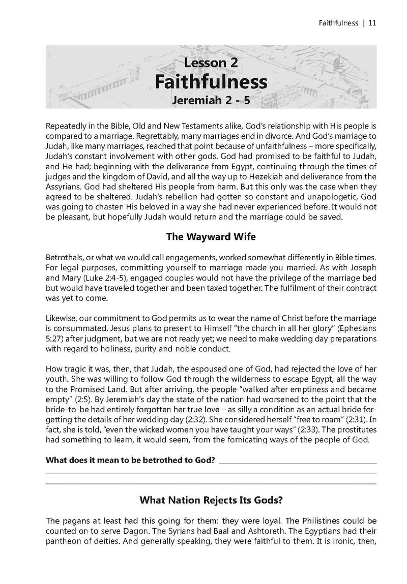 Tears For the Nation: Studies in Jeremiah & Lamentations