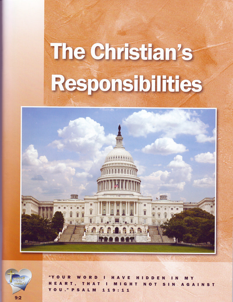 The Christian's Responsibilities (Word in the Heart, 9:2) — One Stone ...