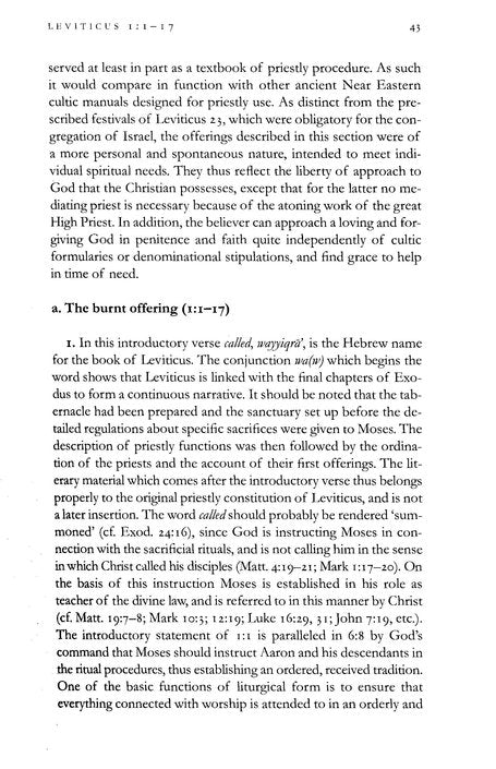 Tyndale Old Testament Commentary:  Leviticus, Volume 3