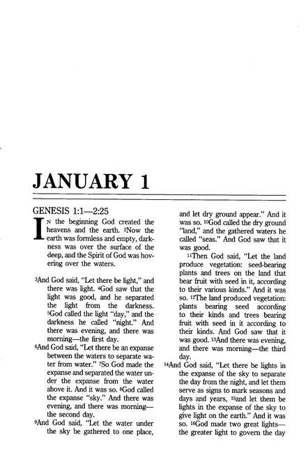 The One Year Bible - NIV