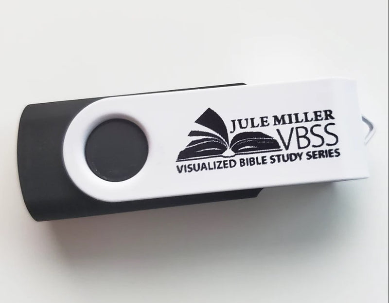 USB de la Series de Estudios Bíblicos Visualizados de Jule Miller - 5 Lecciones en 1 USB - Versión en Español (Jule Miller Visualized Bible Study Series - 5 Lessons on 1 USB - Spanish Version)
