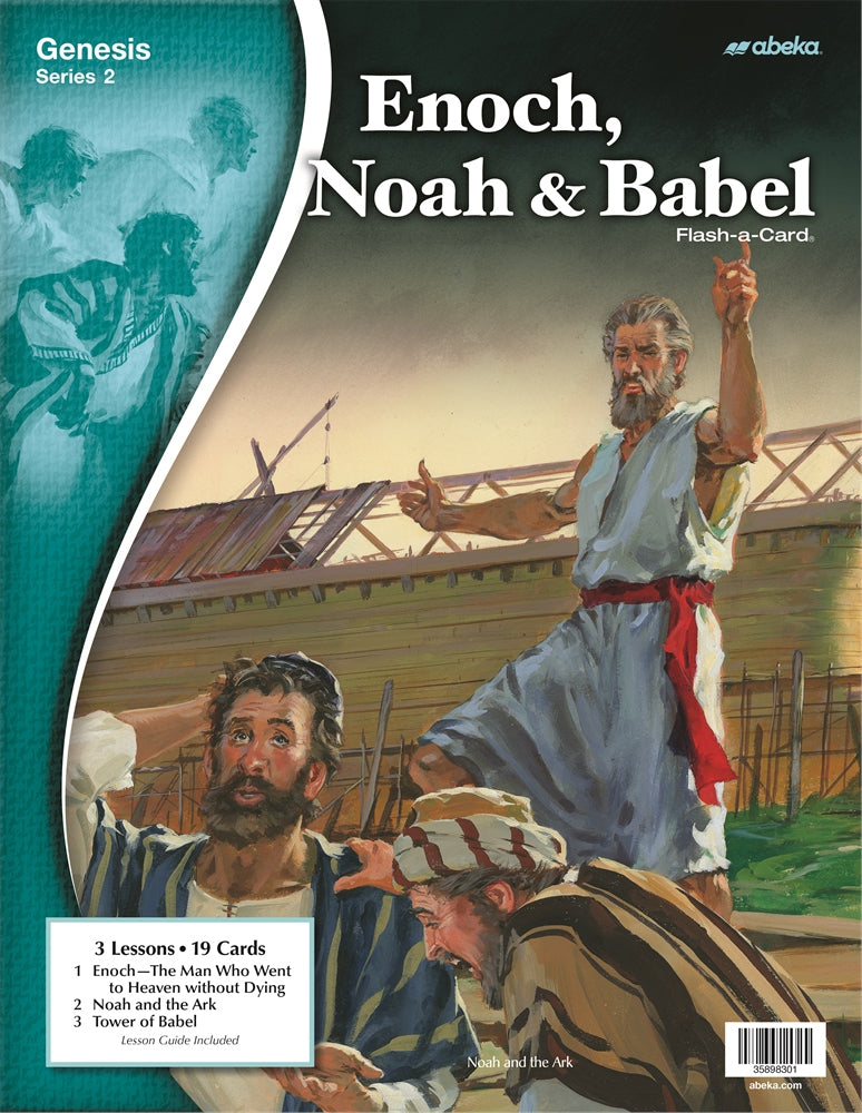 Enoch, Noah, and  Babel Abeka Flash-A-Card