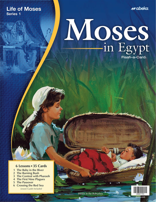 Moses in Egypt (Life of Moses Series 1)  Abeka Flash-A-Card