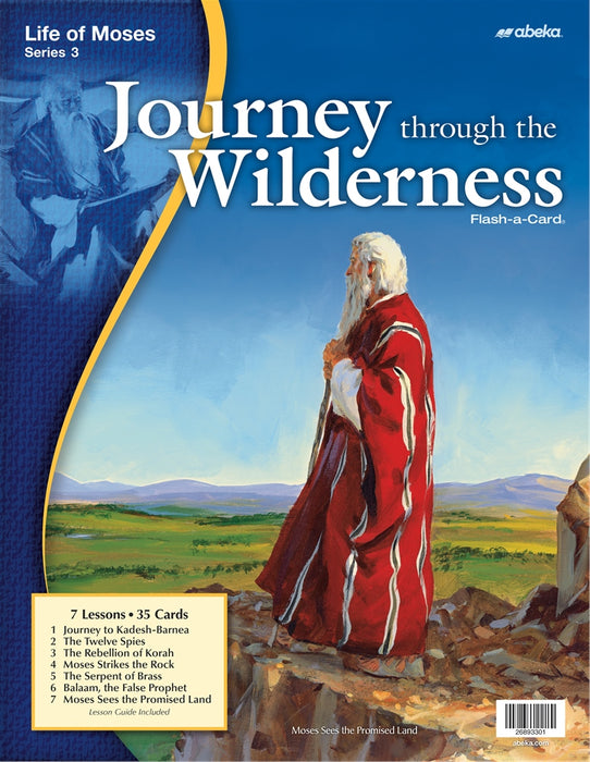 Journey through the Wilderness (Life of Moses Series 3) - Abeka Flash-A-Card