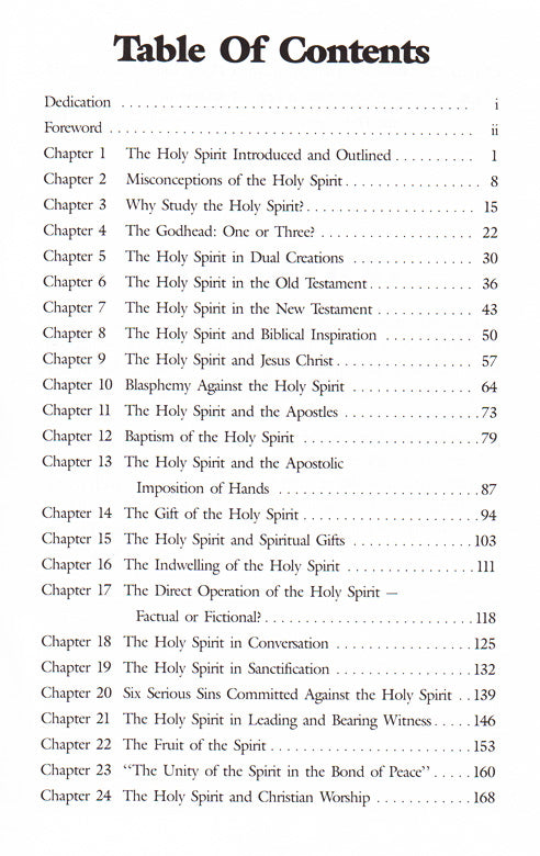 Table of Contents