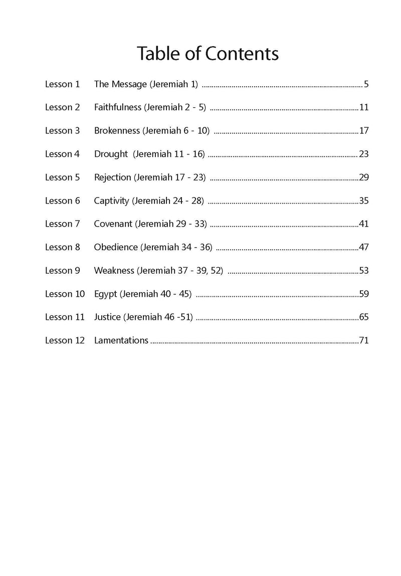 Tears For the Nation: Studies in Jeremiah & Lamentations