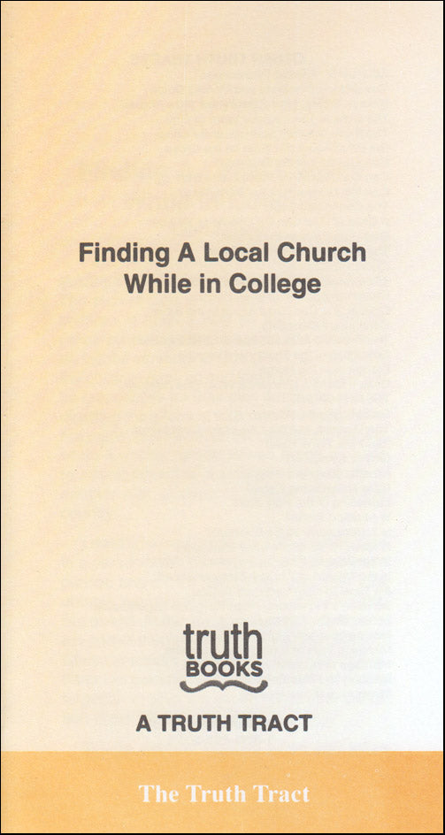 Finding a Local Church While in College