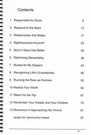 Reveal in Me Table of Contents