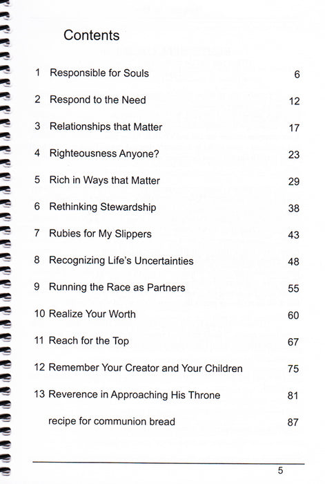 Reveal in Me Table of Contents