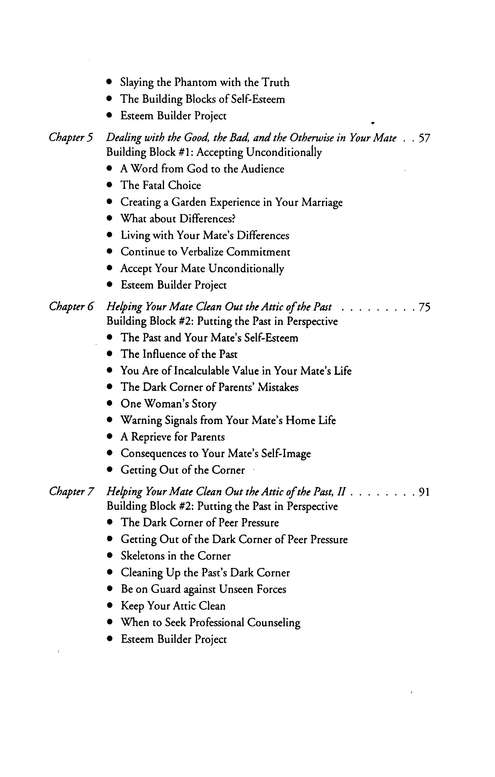 The New Building Your Mate's Self-Esteem