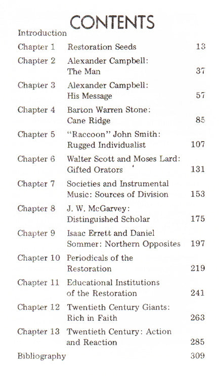 Table of Contents