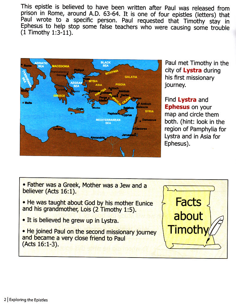 Exploring the Epistles Part 2 (Primary 3:4) Student