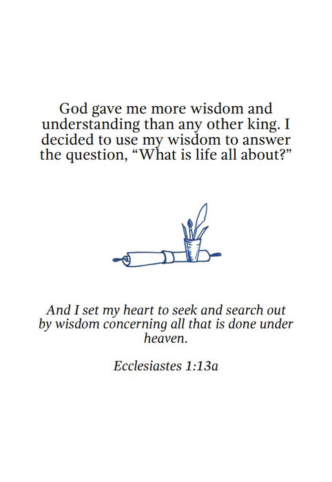 Solomon's Search:  Ecclesiastes for Children