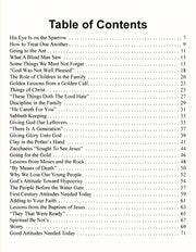 Table of Contents
