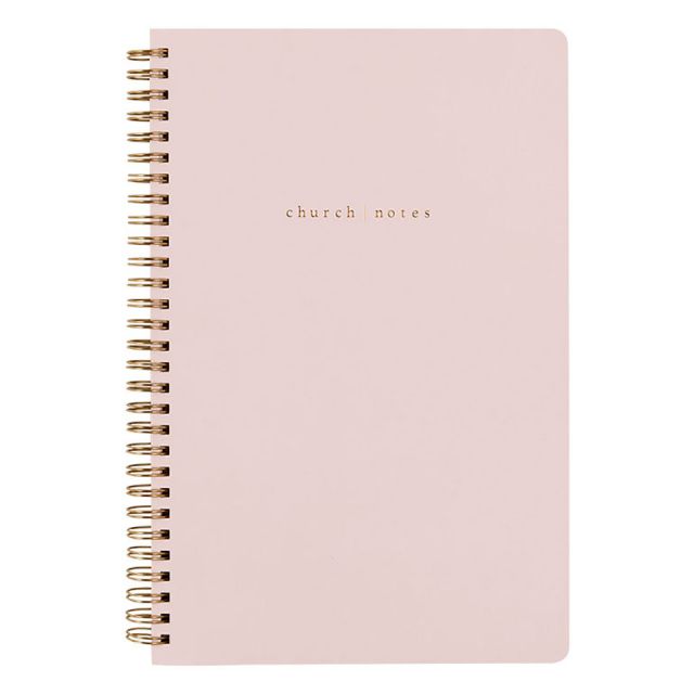 Church Notes Blush Pink Notebook