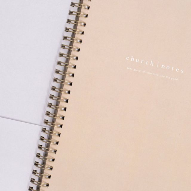 Church Notes Dove Grey Notebook