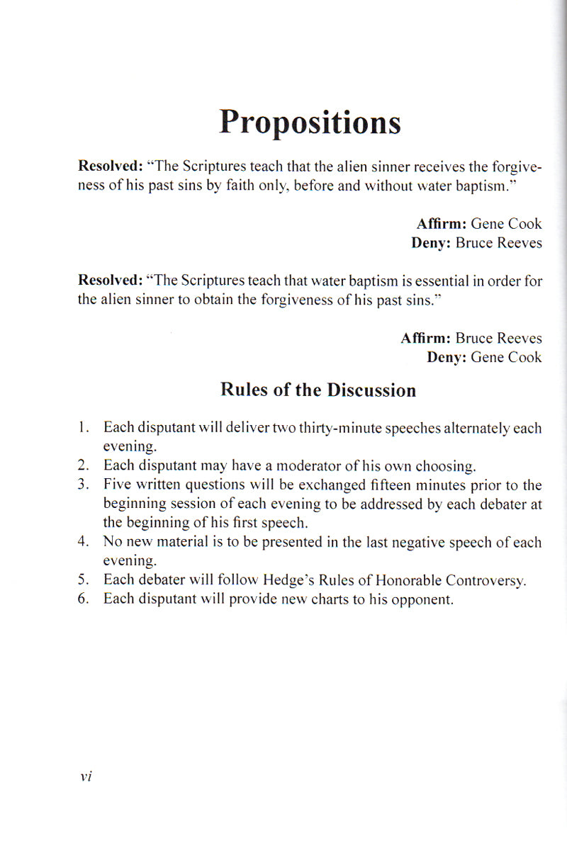 Reeves-Cook Propositions