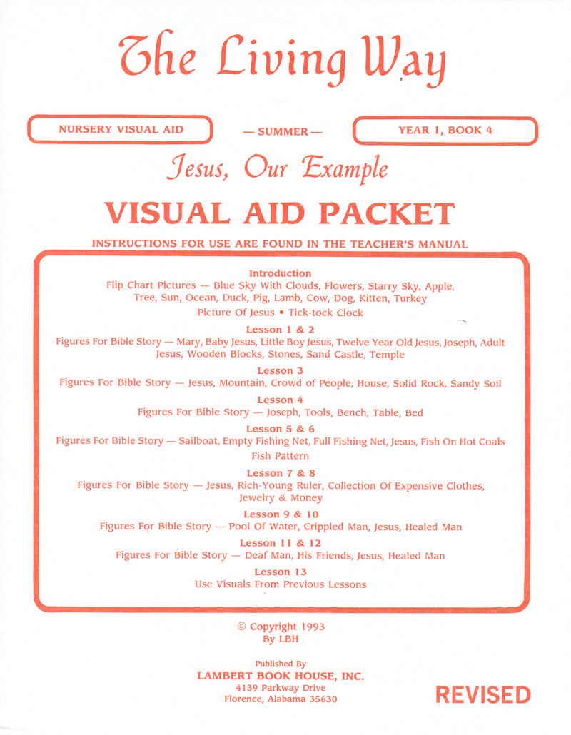 Nursery 1-4 VIS - Jesus - Our Example