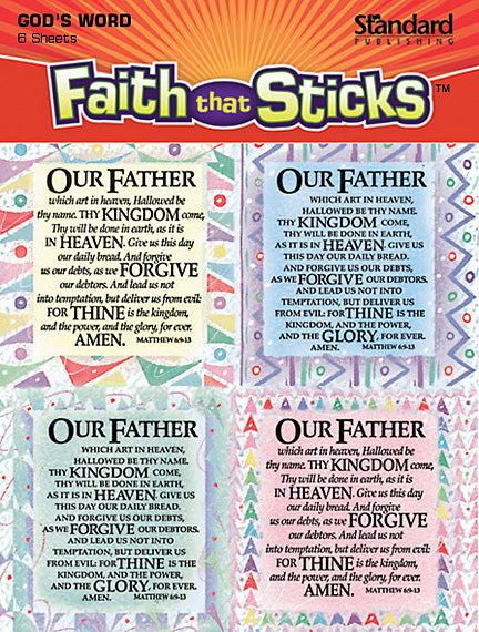 Lord's Prayer Stickers (op)