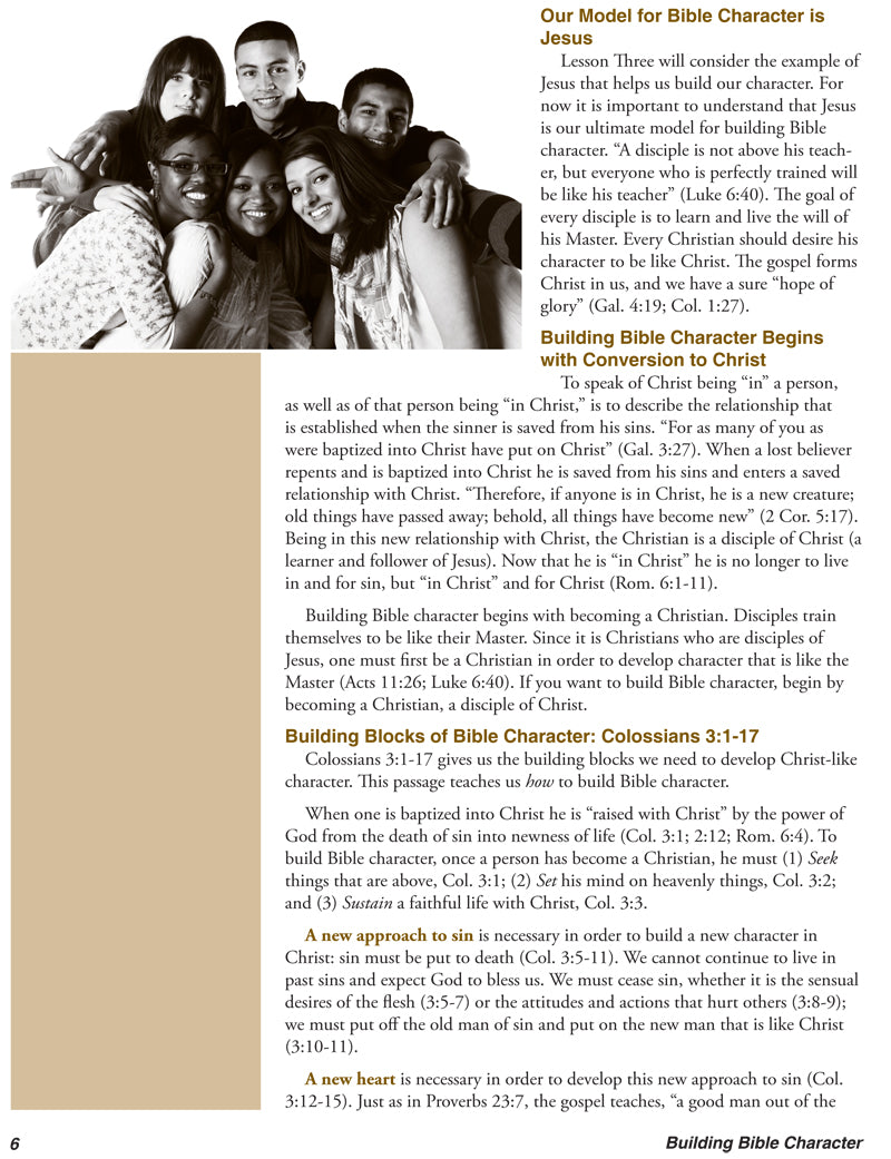 Building Bible Character