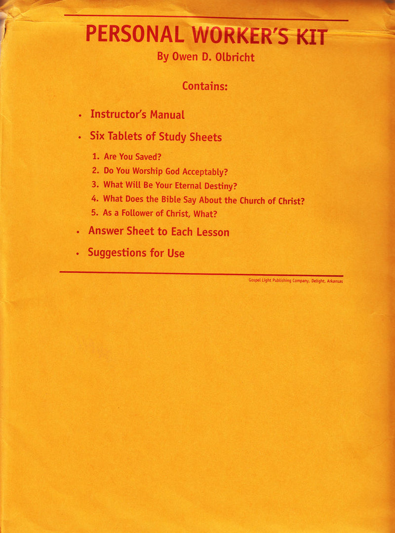 Personal Worker's Kit