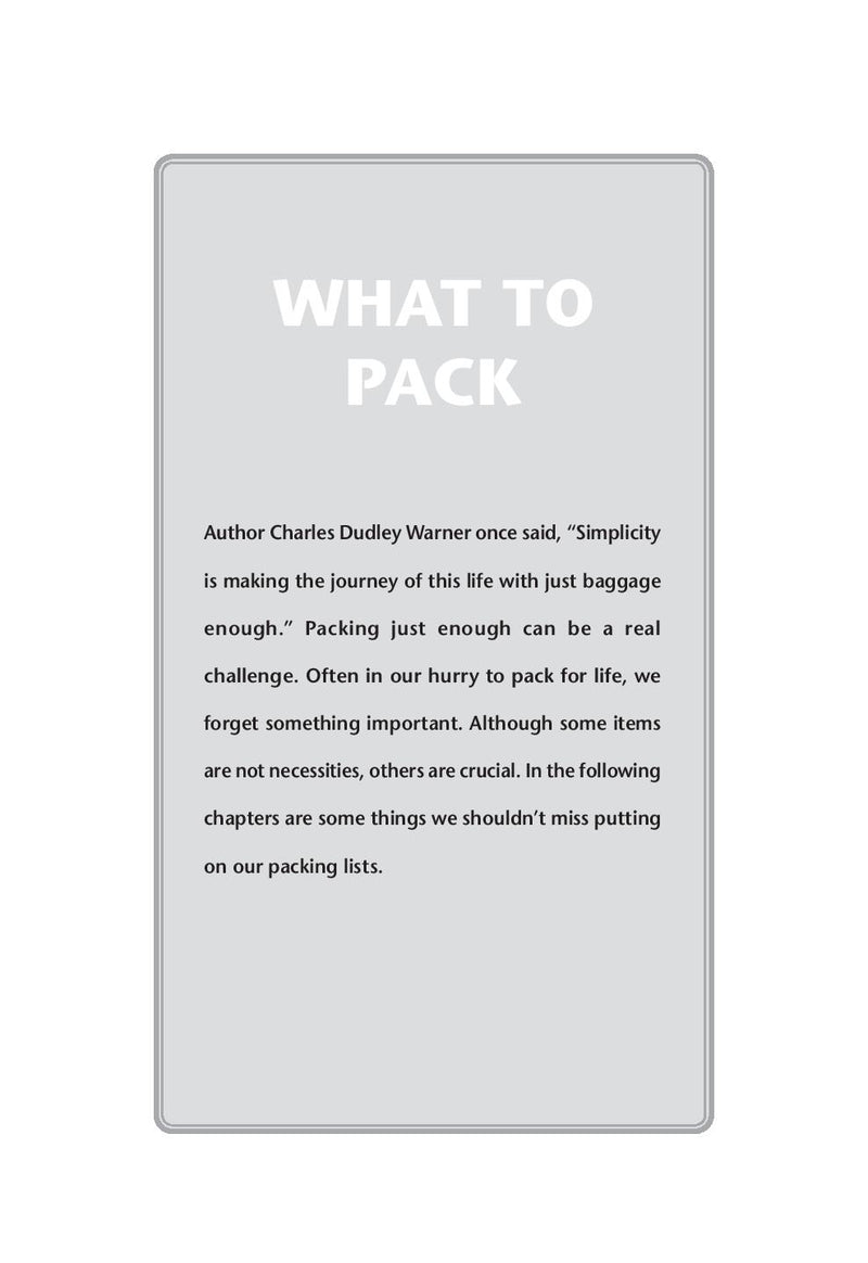 Lightening Your Load: Repacking Your Bags for a Fuller Life