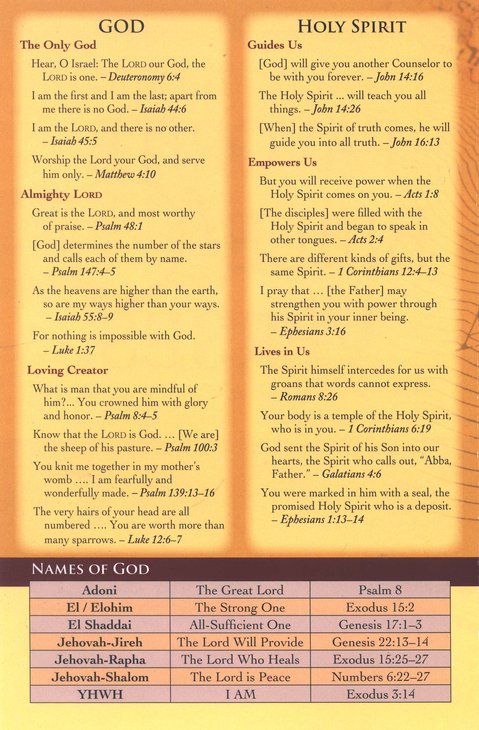 Where to Find Favorite Bible Verses Pamphlet