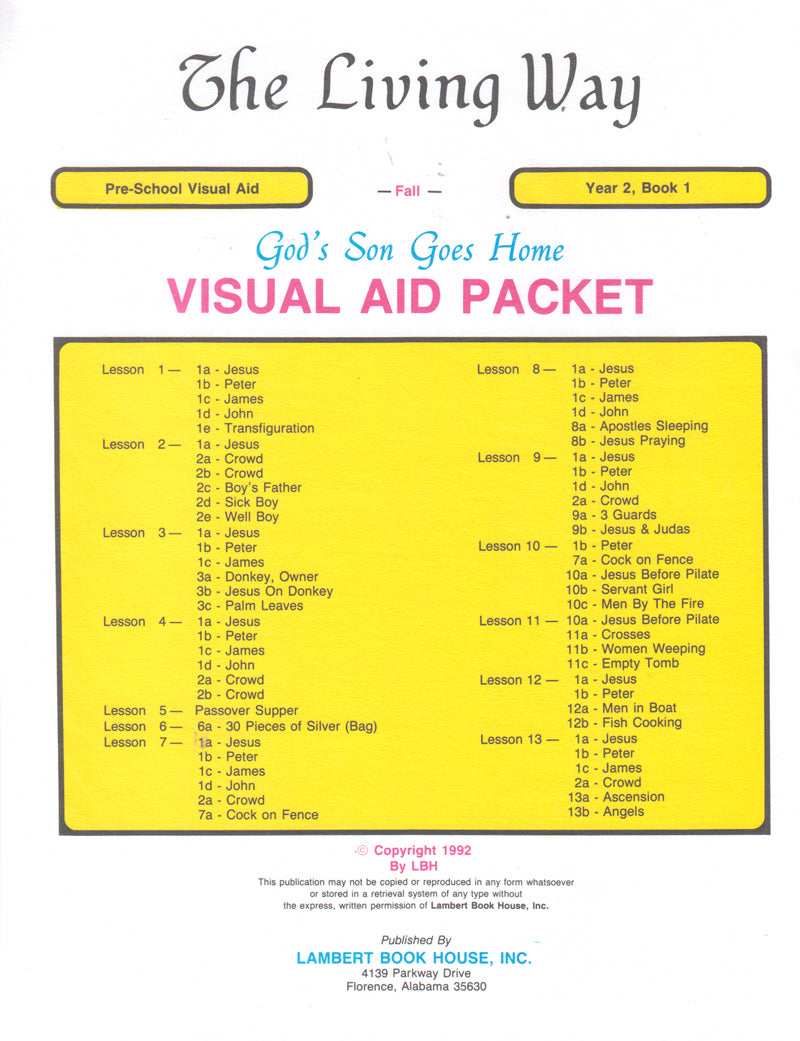 PRESCHOOL 2-1 VIS - God's Son Goes Home