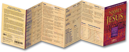 Names of Jesus Pamphlet