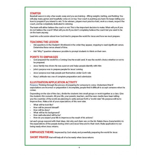 Stop, Look, Listen Young Teen Teacher Manual