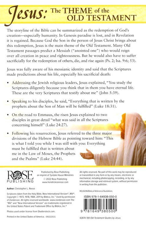 100 Old Testament Quotes by Jesus Pamphlet