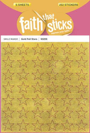 Gold Foil Stars Stickers