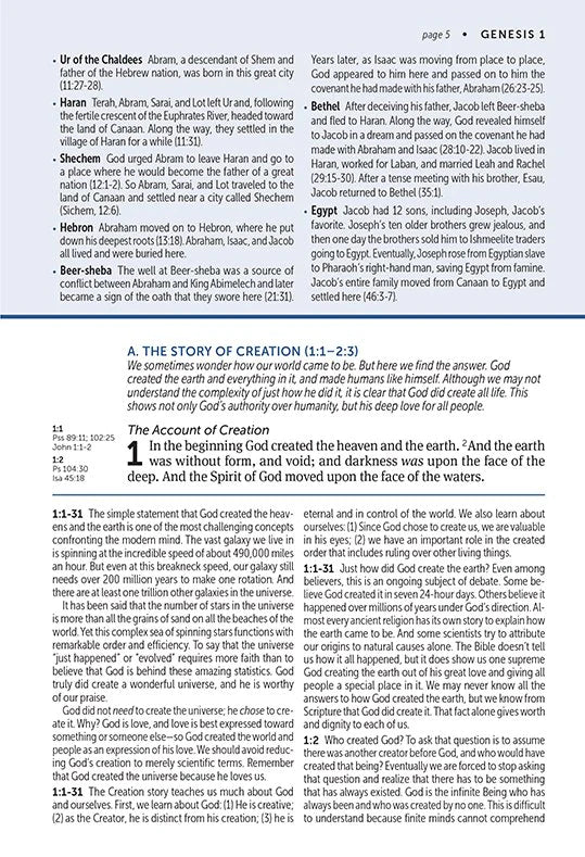 KJV Large Print Life Application Bible Black Bonded