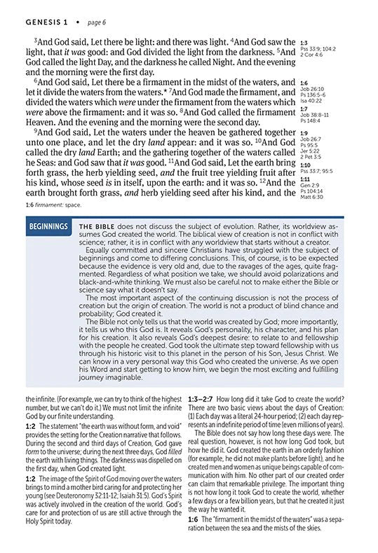 KJV Large Print Life Application Bible Black Bonded