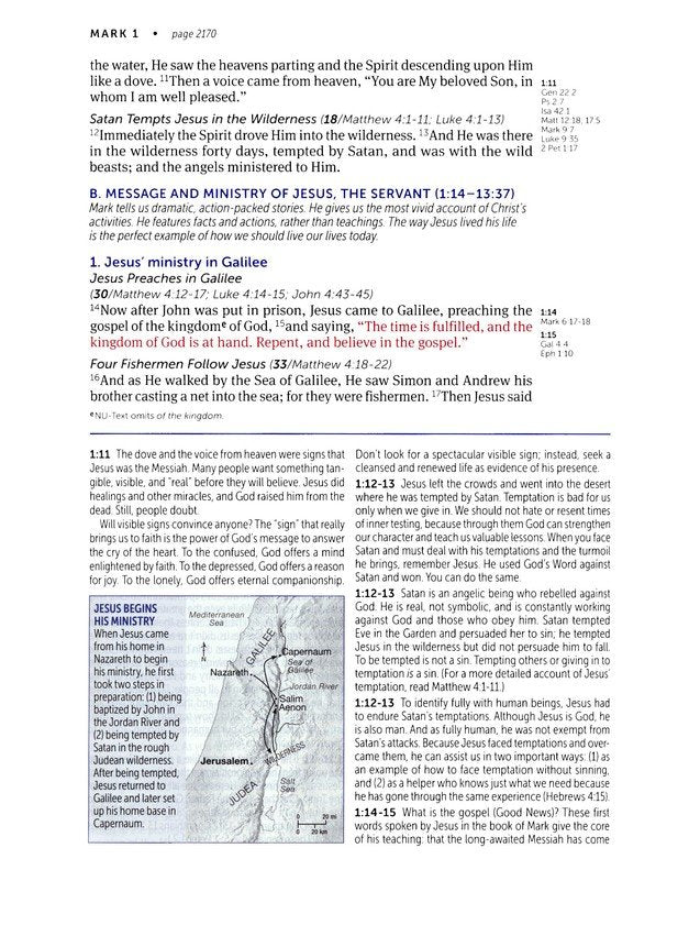 NKJV Life Application Large Print Study Bible, Brown/Mahogany Leatherlike