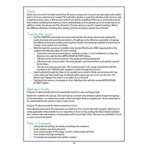 All Things Made New Young Teen Teacher Manual