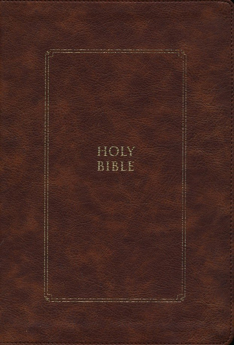 KJV Thompson Chain Reference Bible Large Print Brown Leathersoft Indexed
