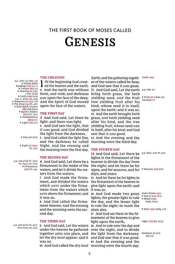 KJV Thompson Chain Reference Bible Large Print Brown Leathersoft Indexed