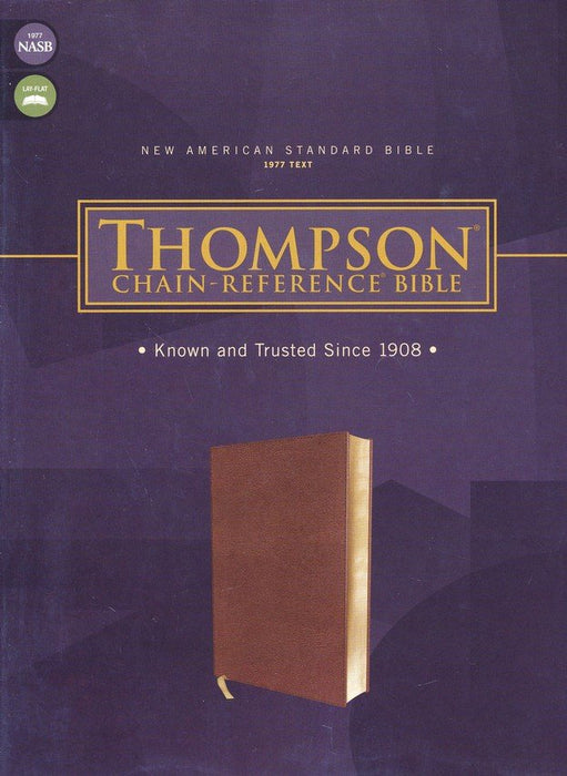 NASB Thompson Chain Reference Bible - Brown Leathersoft