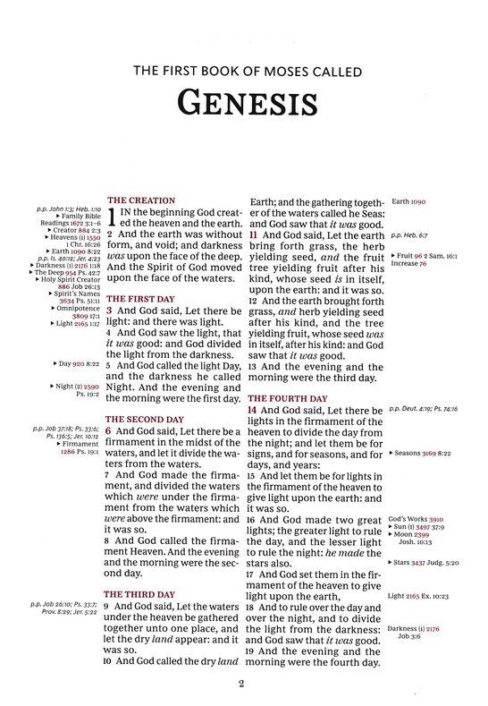 KJV Thompson Chain Reference Bible Black Leathersoft