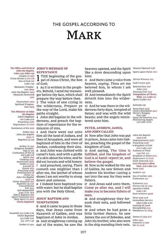 KJV Thompson Chain Reference Bible Black Leathersoft