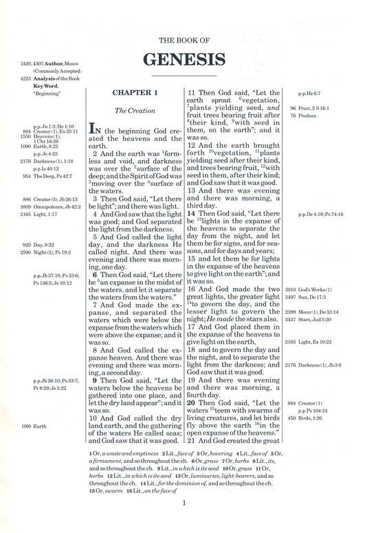 NASB 77 Thompson Chain Reference Bible - Black Bonded