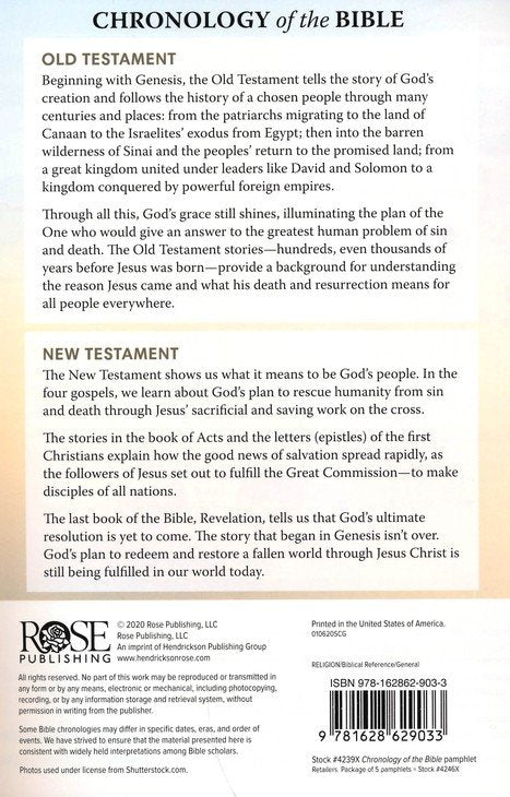 Chronology of the Bible Pamphlet